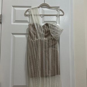 Aqua+ Zendaya long sequin dress sz XS